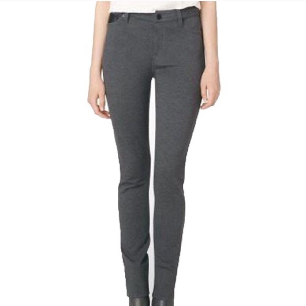 Final Price Faux Leather Ponte Knit Skinny Pants